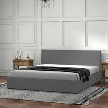 Load image into Gallery viewer, Milano Luxury Gas Lift Bed Frame Base And Headboard With Storage
