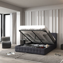 Load image into Gallery viewer, Milano Decor Eden Gas Lift Bed With Headboard Platform Storage Fabric
