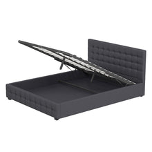 Load image into Gallery viewer, Milano Decor Eden Gas Lift Bed With Headboard Platform Storage Fabric
