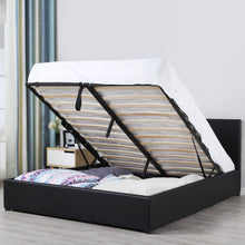 Load image into Gallery viewer, Milano Luxury Gas Lift Bed Frame And Headboard
