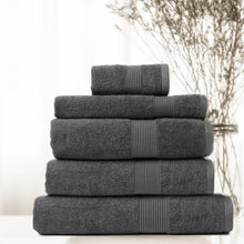 Load image into Gallery viewer, Royal Comfort 5 Piece Cotton Bamboo Towel Set 450GSM Luxurious Absorbent Plush
