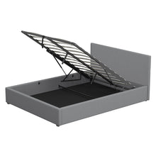 Load image into Gallery viewer, Milano Luxury Gas Lift Bed Frame Base And Headboard With Storage
