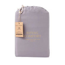 Load image into Gallery viewer, Royal Comfort Vintage Wash 100% Cotton Sheet Set Fitted Flat Sheet Pillowcases
