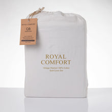 Load image into Gallery viewer, Royal Comfort Vintage Washed 100% Cotton Quilt Cover Set Bedding Ultra Soft
