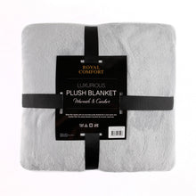 Load image into Gallery viewer, Royal Comfort Plush Blanket Faux Mink Throw Super Soft Large 220cm x 240cm

