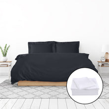 Load image into Gallery viewer, Royal Comfort 1000 Thread Count Bamboo Cotton Sheet and Quilt Cover Complete Set

