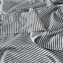 Load image into Gallery viewer, Royal Comfort Stripes Linen Blend Sheet Set Bedding Luxury Breathable Ultra Soft

