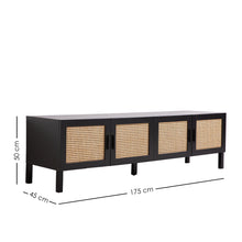Load image into Gallery viewer, Casa Decor Tulum Rattan Entertainment Unit TV Stand Cabinet Storage

