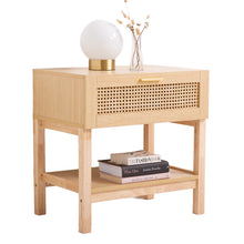Load image into Gallery viewer, Casa Decor Santiago Rattan Bedside Table Drawers Table Nightstand Cabinet
