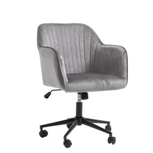 Load image into Gallery viewer, Casa Decor Arles Velvet Office Chair Mid Back Swivel Height Adjustable
