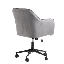 Load image into Gallery viewer, Casa Decor Arles Velvet Office Chair Mid Back Swivel Height Adjustable
