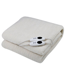 Load image into Gallery viewer, Royal Comfort Fleece Top Electric Blanket Fitted Heated Winter Underlay Washable
