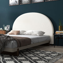 Load image into Gallery viewer, Milano Decor Ariana Curved Boucle Bedhead Headboard Upholstered Cushioned
