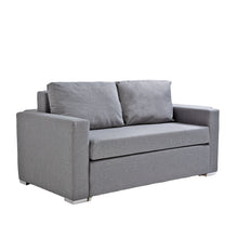 Load image into Gallery viewer, Casa Decor Selena 2 in 1 Sofa Couch Lounge Fabric Charcoal 2 Seater Grey
