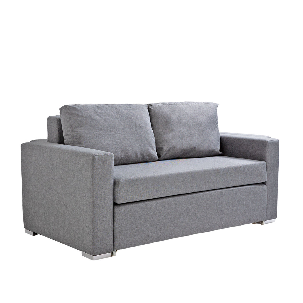 Casa Decor Selena 2 in 1 Sofa Couch Lounge Fabric Charcoal 2 Seater Grey