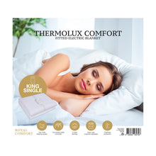 Load image into Gallery viewer, Royal Comfort Thermolux Comfort Electric Blanket Fully Fitted Washable
