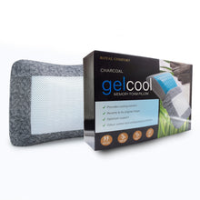 Load image into Gallery viewer, 2 x Royal Comfort Cool Gel Charcoal Infused High Density Memory Foam Pillows
