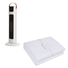 Load image into Gallery viewer, Royal Comfort Winter Warmer Set Comfort Electric Blanket + Pursonic Tower Heater
