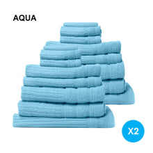 Load image into Gallery viewer, Royal Comfort Cotton Eden Towel Set 600GSM Luxurious Absorbent
