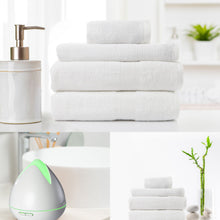 Load image into Gallery viewer, PureSpa Diffuser Humidifier And 4 Pack Bamboo Towel Set Bundle
