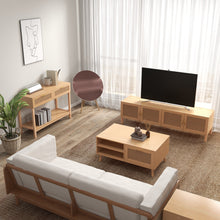 Load image into Gallery viewer, Casa Decor Santiago Rattan 3 Piece Living Room Set Console Coffee Table TV Unit
