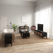 Load image into Gallery viewer, Casa Decor Tulum Rattan 3 Piece Living Room Set Console Coffee Table TV Unit
