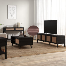 Load image into Gallery viewer, Casa Decor Tulum Rattan 4 Piece Home Set Console Coffee Side Table TV Unit
