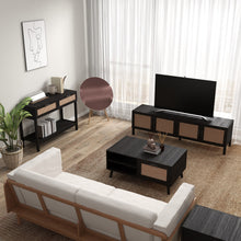 Load image into Gallery viewer, Casa Decor Tulum Rattan 4 Piece Home Set Console Coffee Side Table TV Unit
